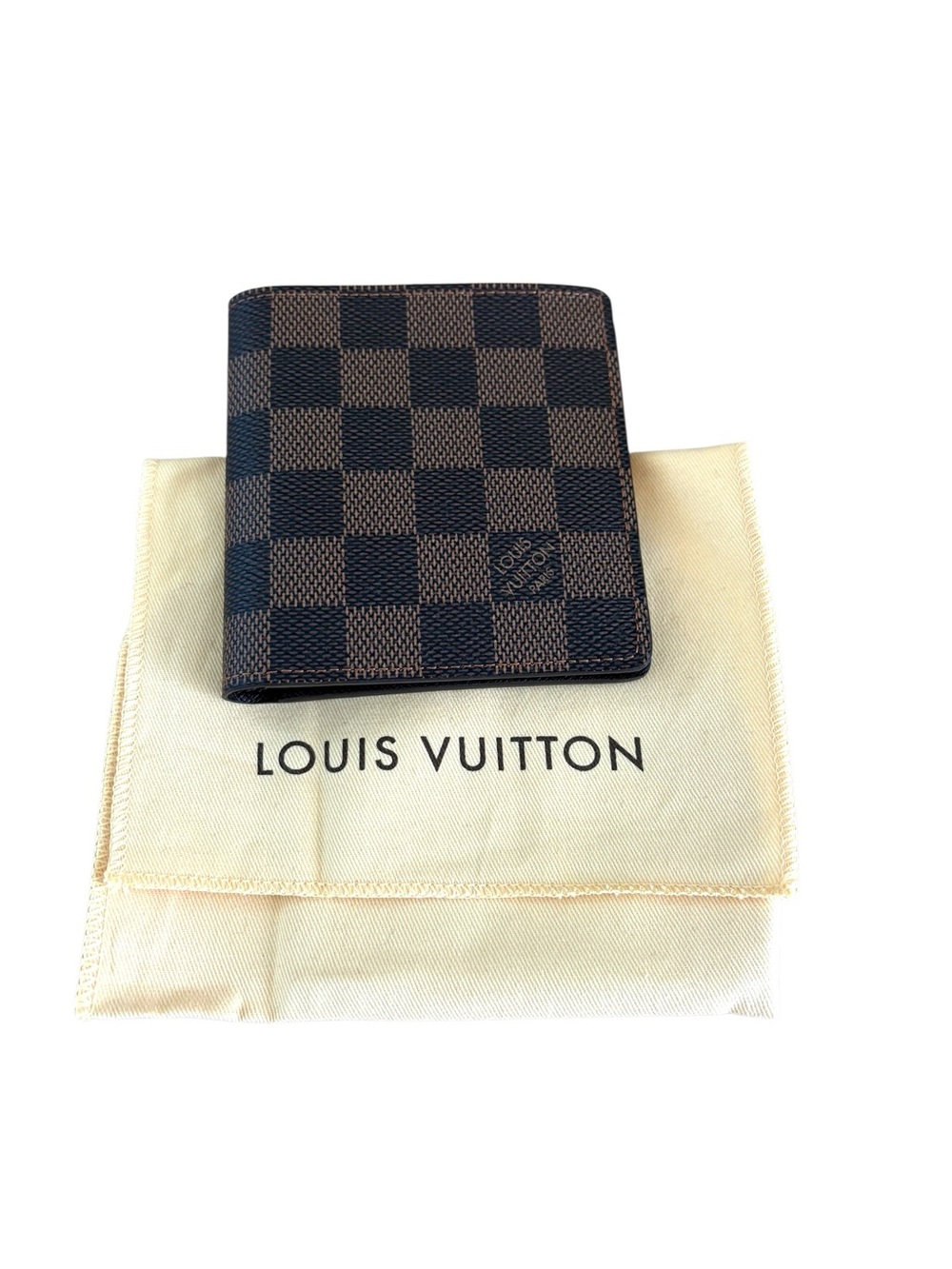 Louis Vuitton Dark Brown Damier Card Holder Wallet